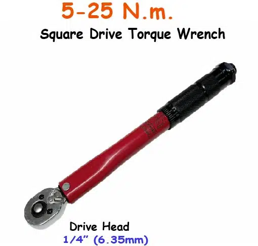 5-25Nm Square Drive Torque Wrench