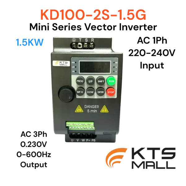 KD100-2S-1.5G Mini Vector Inverter