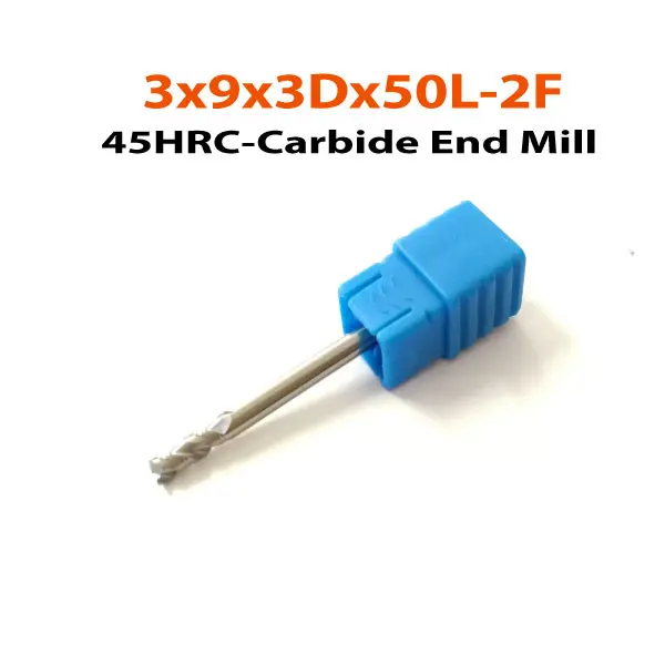 3x9x3Dx50L-2F-HN45-Carbide-End-Mill