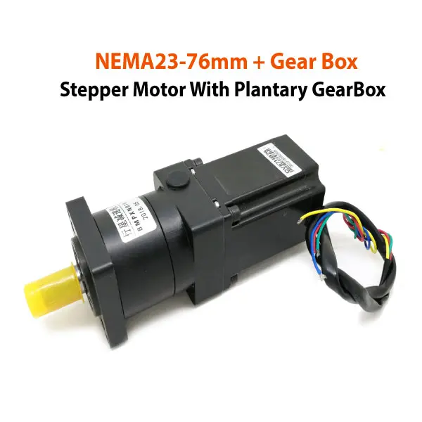 NEMA23-76mm-Motor-+-Plantary-GearBox