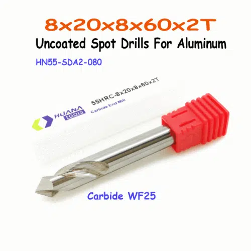 8x20x8x60x2T_Uncoated_Spot-Drills-For-Aluminum