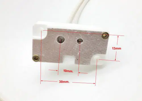 Ceramic Halogen Lamp Socket 10mm.