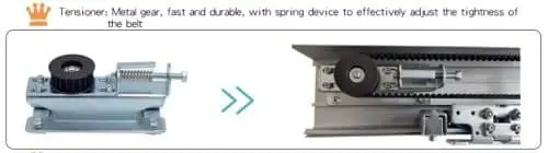 Tail wheel belt tension