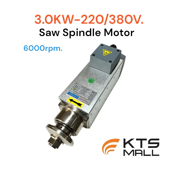 3..0KW-220/380V-6000RPM. Air cooling saw blade Spindle Motor