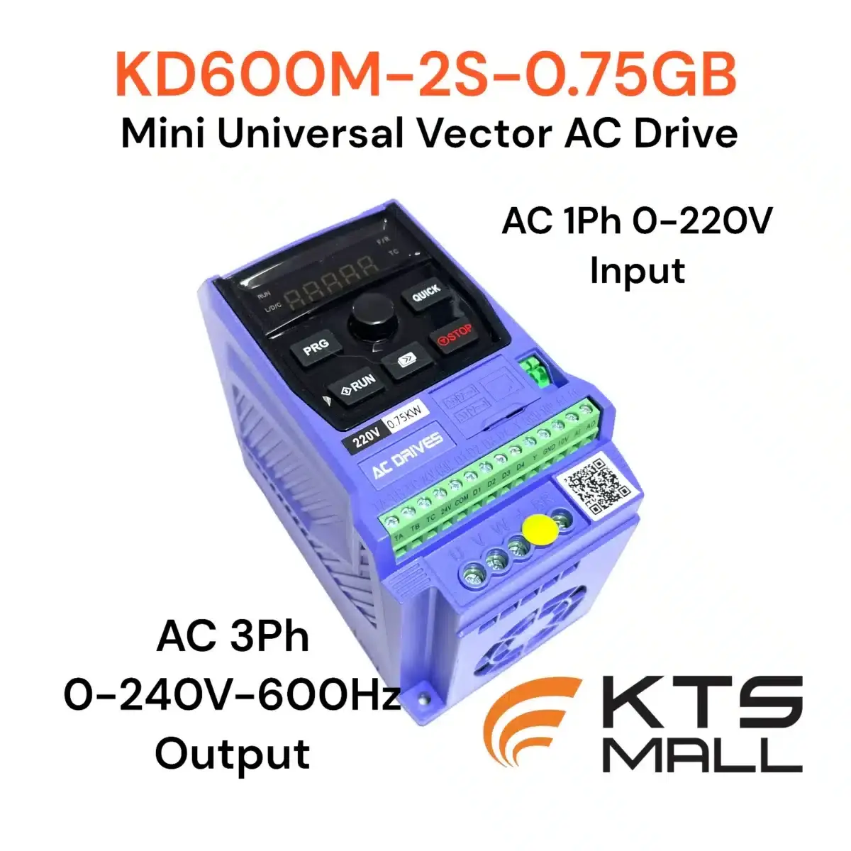 KD600M-2S-0.75GB Mini Inverter